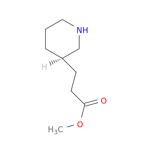 3-Piperidinepropanoic acid, methyl ester, (3R)-