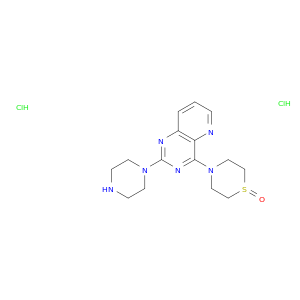 4-(1-oxidothiomorpholin-4-yl)-2-(piperazin-1-yl)pyrido[3,2-d]pyrimidine dihydrochloride