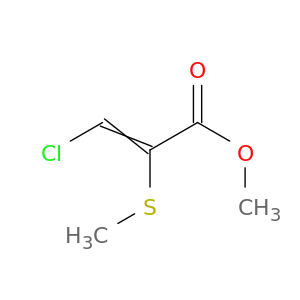 2-Propenoic acid, 3-chloro-2-(methylthio)-, methyl ester