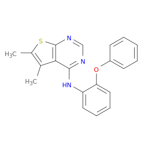 Thieno[2,3-d]pyrimidin-4-amine, 5,6-dimethyl-N-(2-phenoxyphenyl)-