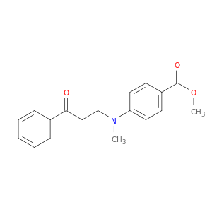 Benzoic acid, 4-[methyl(3-oxo-3-phenylpropyl)amino]-, methyl ester