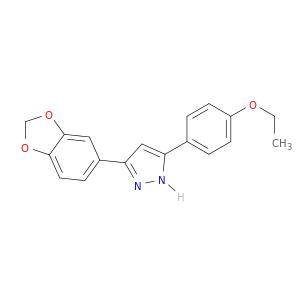 1H-Pyrazole, 3-(1,3-benzodioxol-5-yl)-5-(4-ethoxyphenyl)-