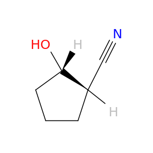 Cyclopentanecarbonitrile, 2-hydroxy-, cis-