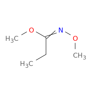Propanimidic acid, N-methoxy-, methyl ester