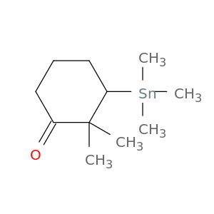 Cyclohexanone, 2,2-dimethyl-3-(trimethylstannyl)-