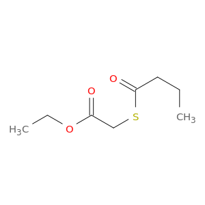 Acetic acid, [(1-oxobutyl)thio]-, ethyl ester