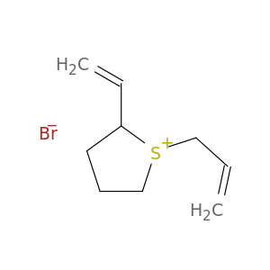Thiophenium, 2-ethenyltetrahydro-1-(2-propenyl)-, bromide