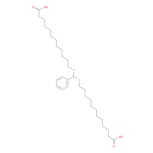 Dodecanoic acid, 12,12'-[(phenylmethylene)bis(thio)]bis-