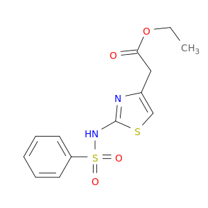 4-Thiazoleacetic acid, 2-[(phenylsulfonyl)amino]-, ethyl ester