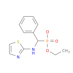 Phosphonic acid, [phenyl(2-thiazolylamino)methyl]-, monoethyl ester