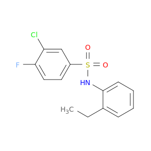 Benzenesulfonamide, 3-chloro-N-(2-ethylphenyl)-4-fluoro-
