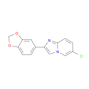 2-BENZO[1,3]DIOXOL-5-YL-6-CHLORO-IMIDAZO[1,2-A]PYRIDINE