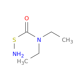 Thiohydroxylamine, S-[(diethylamino)carbonyl]-