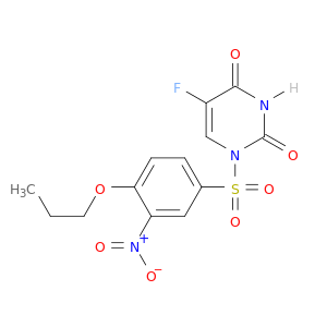 2,4(1H,3H)-Pyrimidinedione,5-fluoro-1-[(3-nitro-4-propoxyphenyl)sulfonyl]-