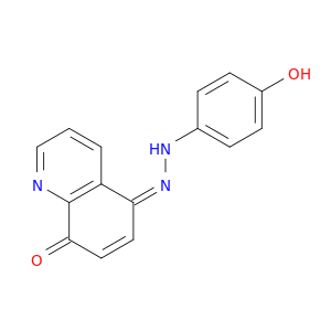 (5Z)-5-[(4-hydroxyphenyl)hydrazinylidene]quinolin-8-one