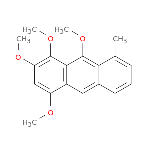 Anthracene, 1,2,4,9-tetramethoxy-8-methyl-