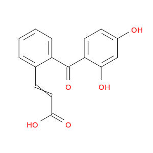 2-Propenoic acid, 3-[(2,4-dihydroxybenzoyl)phenyl]-