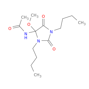 Acetamide, N-(1,3-dibutyl-4-methoxy-2,5-dioxo-4-imidazolidinyl)-