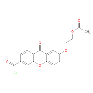 9H-Xanthene-3-carbonyl chloride, 7-[2-(acetyloxy)ethoxy]-9-oxo-
