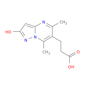 3-{2-Hydroxy-5,7-dimethylpyrazolo[1,5-a]pyrimidin-6-yl}propanoic Acid