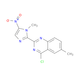 Quinazoline, 4-chloro-6-methyl-2-(1-methyl-5-nitro-1H-imidazol-2-yl)-