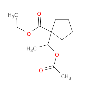 Cyclopentanecarboxylic acid, 1-[1-(acetyloxy)ethyl]-, ethyl ester