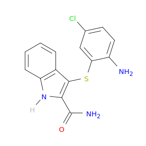 1H-Indole-2-carboxamide, 3-[(2-amino-5-chlorophenyl)thio]-