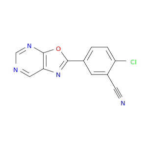 Benzonitrile, 2-chloro-5-oxazolo[5,4-d]pyrimidin-2-yl-