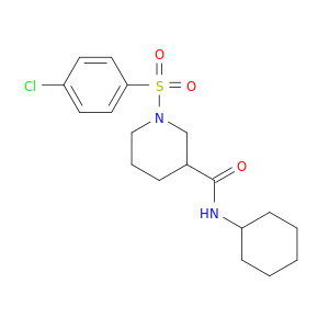 3-Piperidinecarboxamide, 1-[(4-chlorophenyl)sulfonyl]-N-cyclohexyl-