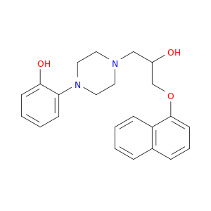 2-(4-(2-Hydroxy-3-(naphthalen-1-yloxy)propyl)piperazin-1-yl)phenol