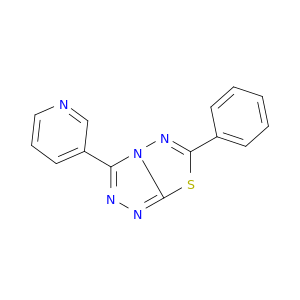 1,2,4-Triazolo[3,4-b][1,3,4]thiadiazole, 6-phenyl-3-(3-pyridinyl)-