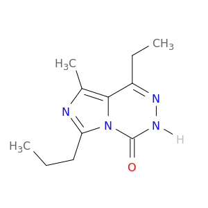 Imidazo[1,5-d][1,2,4]triazin-4(3H)-one, 1-ethyl-8-methyl-6-propyl-