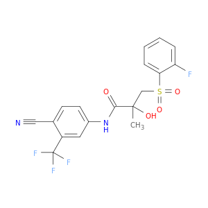 N-[4-氰基-3-(三氟甲基)苯基]-3-[(2-氟苯基)磺酰基]-2-羟基-2-甲基丙酰胺