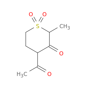 2H-Thiopyran-3(4H)-one, 4-acetyldihydro-2-methyl-, 1,1-dioxide