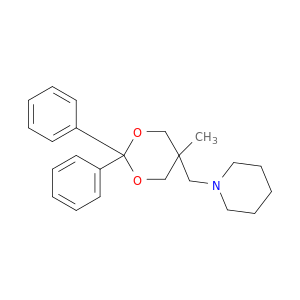 1-((5-METHYL-2,2-DIPHENYL-1,3-DIOXAN-5-YL)METHYL)PIPERIDINE