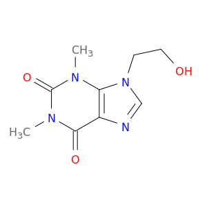 1H-Purine-2,6-dione, 3,9-dihydro-9-(2-hydroxyethyl)-1,3-dimethyl-