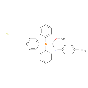 Gold, [methoxy[(4-methylphenyl)imino]methyl](triphenylphosphine)-