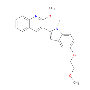 Quinoline, 2-methoxy-3-[5-(2-methoxyethoxy)-1H-indol-2-yl]-