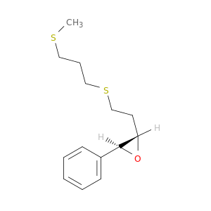 Oxirane, 2-[2-[[3-(methylthio)propyl]thio]ethyl]-3-phenyl-, trans-