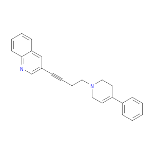 Quinoline, 3-[4-(3,6-dihydro-4-phenyl-1(2H)-pyridinyl)-1-butynyl]-