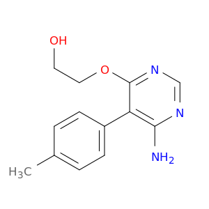 Ethanol, 2-[[6-amino-5-(4-methylphenyl)-4-pyrimidinyl]oxy]-