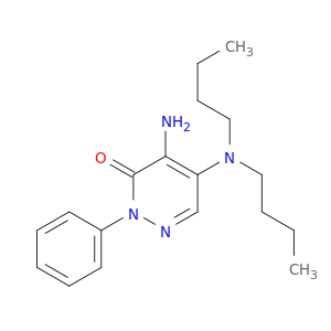 3(2H)-Pyridazinone, 4-amino-5-(dibutylamino)-2-phenyl-