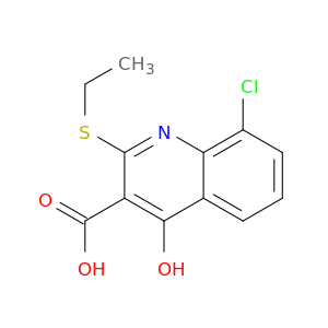 3-Quinolinecarboxylic acid, 8-chloro-2-(ethylthio)-4-hydroxy-