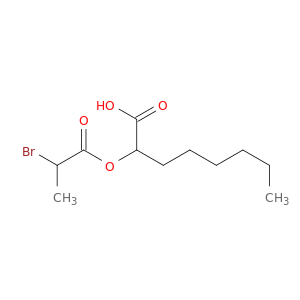 Octanoic acid, 2-(2-bromo-1-oxopropoxy)-