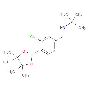 2-Chloro-4-(N-t-butylaminomethyl)phenylboronic acid, pinacol ester