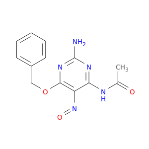 Acetamide, N-[2-amino-5-nitroso-6-(phenylmethoxy)-4-pyrimidinyl]-