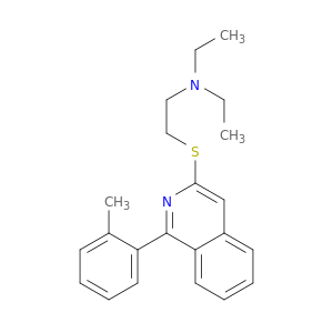Ethanamine, N,N-diethyl-2-[[1-(2-methylphenyl)-3-isoquinolinyl]thio]-