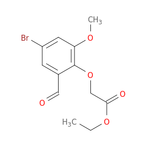 Acetic acid,2-(4-bromo-2-formyl-6-methoxyphenoxy)-, ethyl ester