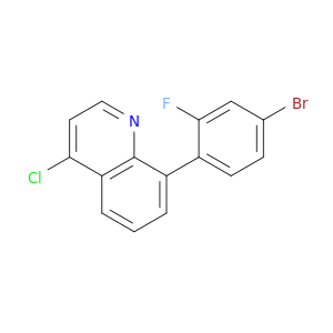Quinoline, 8-(4-bromo-2-fluorophenyl)-4-chloro-