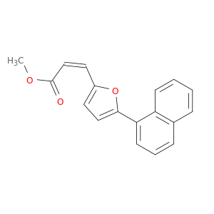 2-Propenoic acid, 3-[5-(1-naphthalenyl)-2-furanyl]-, methyl ester, (2Z)-